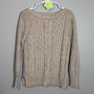 St. John's Bay Light Tan Cable Knit Sweater